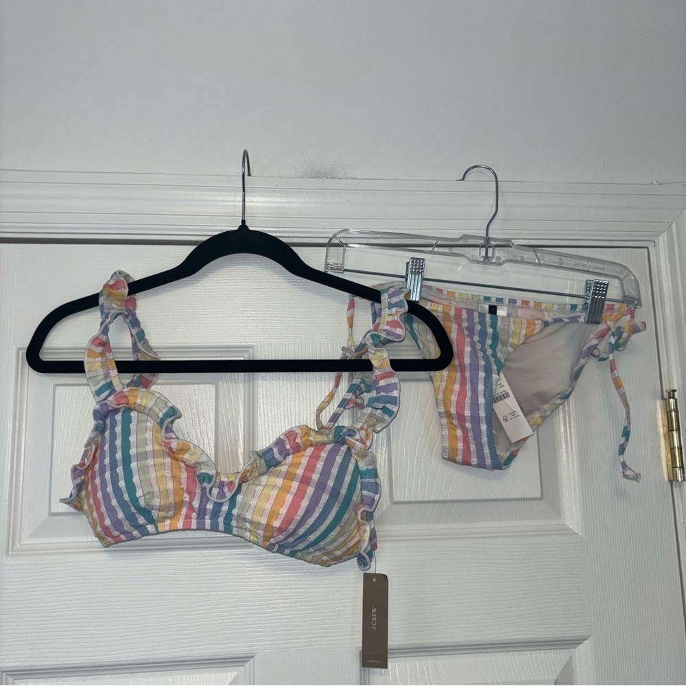 NWT J. Crew Ruffle Bikini - Picture 4 of 9